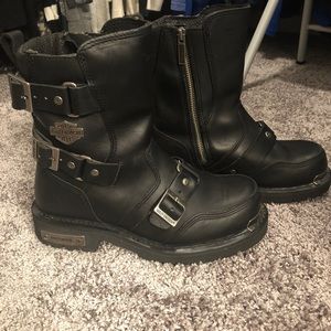 Harley-Davidson women’s black leather riding boots